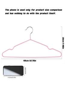 40 Adult Non-Slip Coated Hangers, Lightweight And Luxurious Household Wardrobe Hangers, Suitable For Shirts And Pants, Spring, Minimalist, Summer Tops, Non-Slip Plastic-Dipped Hangers, Morandi Colors, For Home Use - Pink - View 4