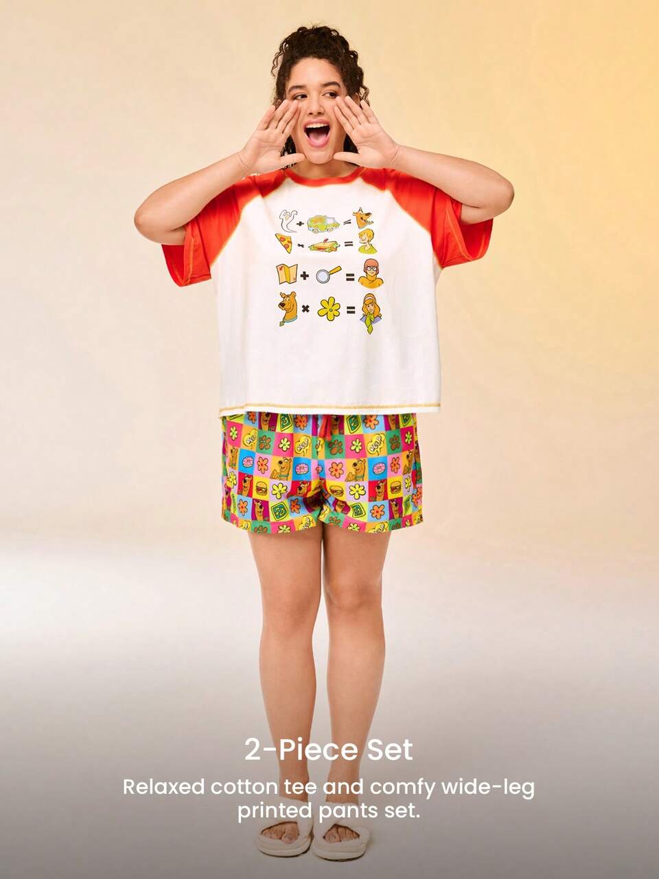 Scooby-Doo Plus Size Women's Soft Cotton Pajama Set