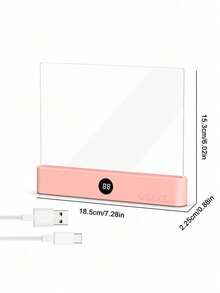 Teckwe La luz de lectura para tablet es ligera y está diseñada específicamente para la lectura nocturna. La luz de lectura LED para tablet en el estudio elimina la interferencia de luz y proporciona una experiencia de lectura inmersiva 1200 mAh Puerto de carga Tipo-C - Multicolor - Ver 10
