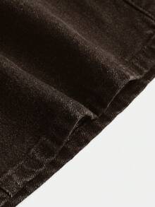 Maija Women's Denim Mini Skirt Y2K Style Concert Back To School - Brown - View 4
