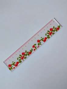 1/4 Set, Clear Plant Ruler Back-To-School Essential Flower Ruler, 5.91-Inch Acrylic Ruler School & Office Supplies - Multicolor - View 6