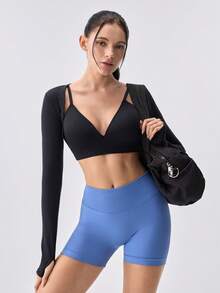 Loungeista Sujetador inalámbrico y cómodo para mujer - Negro - Ver 8
