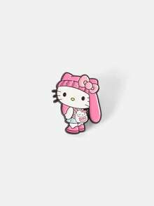HELLO KITTY AND FRIENDS | SHEIN 3件裝卡通軟琺瑯胸針 - 彩色 - 查看 5