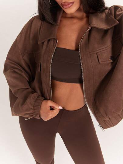 Radiana Women's New Autumn/Winter Vintage Distressed Motorcycle Style Colorblock Short Jacket, Motorcycle/Racing/Aviator Jacket, Versatile Outerwear For Autumn/Winter
