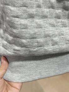 Lalippa 女款寬鬆版型開領拉鍊運動衫 - 灰色 - 查看 5