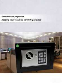 Small Password Safe | Electronic Lock Safe | 3-8 Digit Password Safe | Steel Safe With Two Keys And Password, For Storing Cash And Jewelry - multicolor - View 5