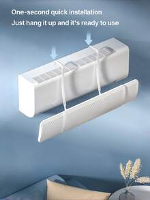 Four-Season Universal Air Outlet Deflector For Air Conditioners With No Installation Required, Prevents Direct Air Blowing, Adjustable And Retractable, Suitable For Both Cold And Warm Air. - White - View 7