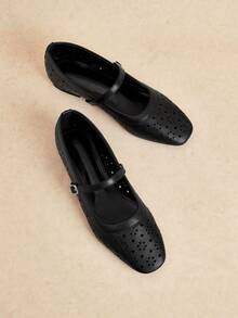 Rosivie Sepatu Flat Wanita - Hitam - View 3