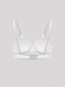 Hourtrue 2 Packs Floral Lace Underwire Lingerie Bra Setfor Summerfor Summer - Black and White - View 15