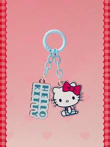 HELLO KITTY AND FRIENDS | SHEIN 1個藍色可愛鑰匙圈配件吊飾 包包吊飾 耳機吊飾 - 彩色 - 查看 5
