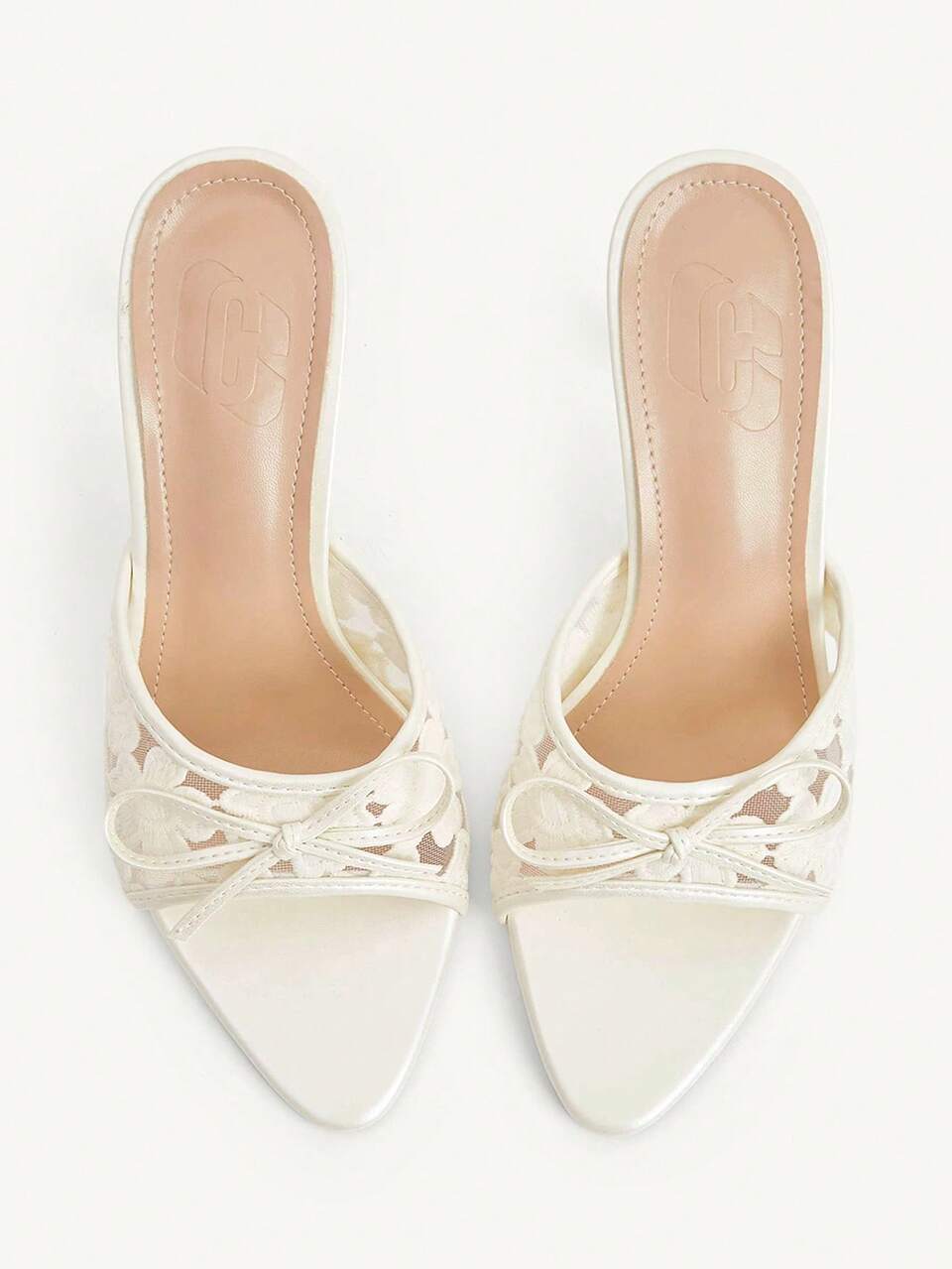 CUCCOO CHICEST Gentle Style Women's Shoes Lace Hollow Pointed Slippers Women's Fashion Elegant Romantic Comfortable Versatile High-Heeled Sandals