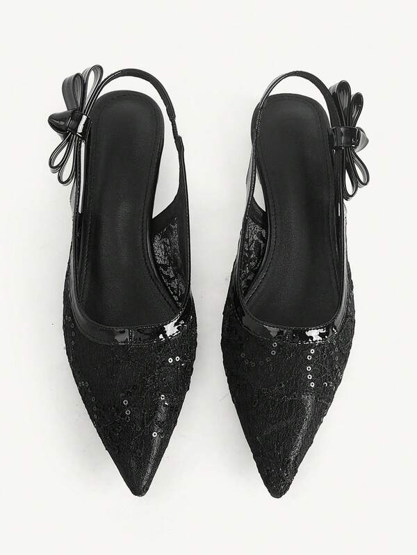 CUCCOO CHICEST Mesh Shoes Casual Four-Season Commute Generous. Women Pointed Toe Low Heel Shoes