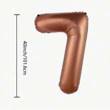 POKOJA LAND 40-Inch Foil Number Balloon, Birthday Anniversary Party Decoration Balloon, Aluminum Film Balloon For Birthday Party Decorations - multicolor - View 2