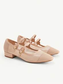 CUCCOO CHICEST Women's Fashion Nude Multi-Functional Comfortable Low-Top Flats Christmas Spring And Autumn Shoes - nude - View 4