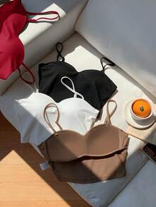 Comfortcana 女款內墊式胸罩上衣，夏季外穿，4件組 - 彩色 - 查看 9