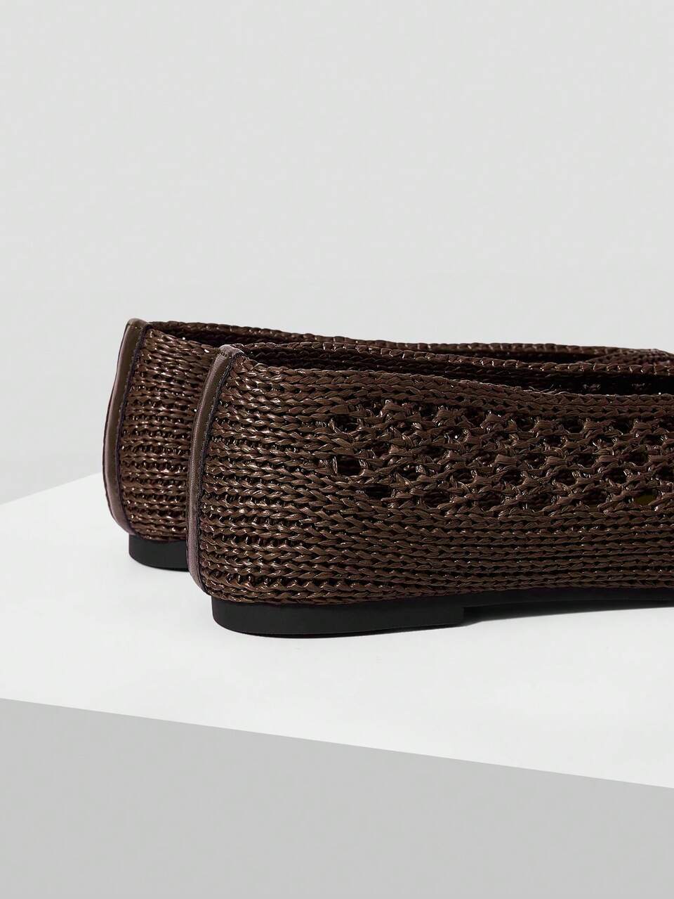 WOMEN HOLLOW OUT SQUARE TOE FLATS SPRING SHOES