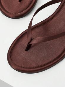 Mnmlis Women's Fashion Casual Commuter Platform Flip-Flops For Christmas Summer Shoes - Brown - View 5