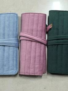 Vintage Jewelry Storage Bag Portable Travel Anti-Tangle Organizer For Rings Earrings Bracelets Necklaces - Multicolor - View 2