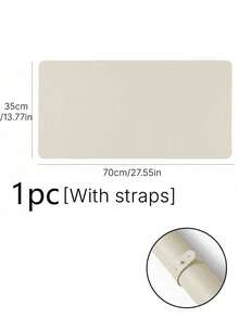 Waterproof And Durable Nail Art Table Mat, Made Of Waterproof And Soft PU Leather, Designed For Studio Tabletops And Foldable Nail Art Armrests. Ideal For Nail Artists In Salons And For Home Use. - White - View 8