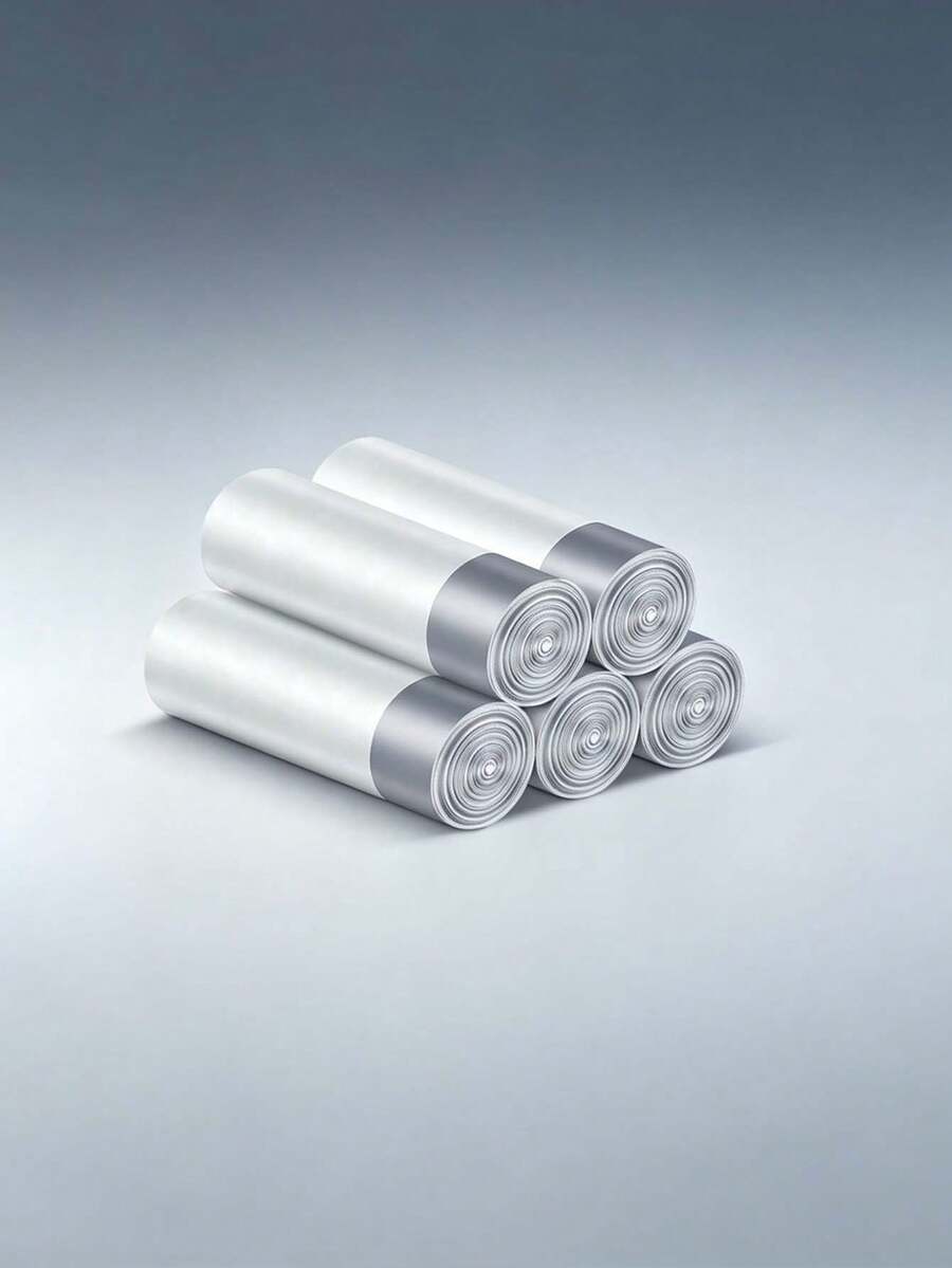 10 Roll Set (150PCS) Drawstring Garbage Bag, Suitable For Small Kitchens, Bathrooms, Bedrooms, Super Strong, Odorless Garbage Bags, Disposable Garbage Bags, Can Liners, Cleaning Supplies, Commercial Use, Suitable For Kitchens, Living Rooms, Bathrooms, Offices, And Hotels - Multicolor - View 1