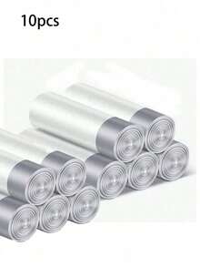 10 Roll Set (150PCS) Drawstring Garbage Bag, Suitable For Small Kitchens, Bathrooms, Bedrooms, Super Strong, Odorless Garbage Bags, Disposable Garbage Bags, Can Liners, Cleaning Supplies, Commercial Use, Suitable For Kitchens, Living Rooms, Bathrooms, Offices, And Hotels - Multicolor - View 11