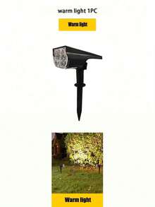 Solar-Powered Outdoor 7-Led Spotlights For Tree & Landscape, Waterproof Ip65 Dual Use Spotlight, Suitable For Courtyard, Landscape, Statue, Fountain, Lawn, Garden, Outdoor Ultra-Bright Landscape Lawn Light,  Halloween Christmas Thanksgiving Gift - black - View 10
