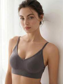 Liftille Women's Casual Comfy Plain Fabric Bralettes Medium Stretch Backless Design Multicolor Pack - Multicolor - View 4