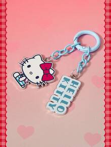 HELLO KITTY AND FRIENDS | SHEIN 1個藍色可愛鑰匙圈配件吊飾 包包吊飾 耳機吊飾 - 彩色 - 查看 4