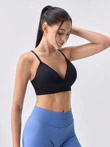 Loungeista Sujetador inalámbrico y cómodo para mujer - Negro - Ver 4