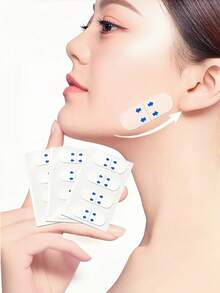 Invisible Face Support Tape, Waterproof Transparent Support Shaping Strips For Eyes, Chin & Neck, Practical Facial Support Tool, Face Tape, Jawline - Multicolor - View 8