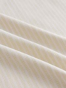 AXEPEAK 男士字母印花拼色休閒日常短袖 Polo 衫 - 卡其色 - 查看 7
