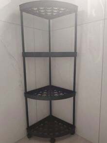 1个3/4/5层现代塑料360度旋转多功能带轮浴室收纳推车，5层，尺寸（31厘米 x 20厘米 x 108厘米），重量760克。适用于厨房、门厅、客厅、浴室、阳台、角落、玄关等场所。 - 彩色 - 查看 15