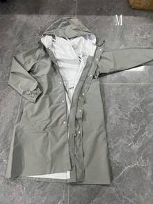 SHEIN 女士防水长款雨衣连帽风衣轻便旅行风衣夏季清凉、沙滩、旅行 - 彩色 - 查看 14