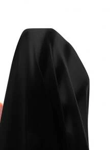 SHEIN 兒童青少年女孩夏季可愛休閒黑色裙組：短袖短版上衣與百褶迷你裙，夏季 - 黑色 - 查看 7