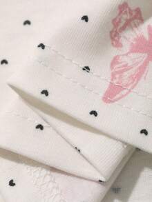 DAZY 2pcs Women Summer Elegant Butterfly Print Top & Wide Leg Pajama Pants Set - Baby Pink - View 5
