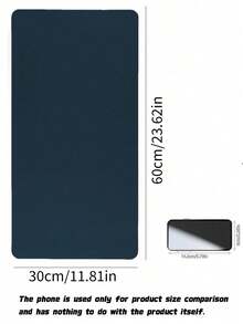 Waterproof And Durable Nail Art Table Mat, Made Of Waterproof And Soft PU Leather, Designed For Studio Tabletops And Foldable Nail Art Armrests. Ideal For Nail Artists In Salons And For Home Use. - Light blue - View 4