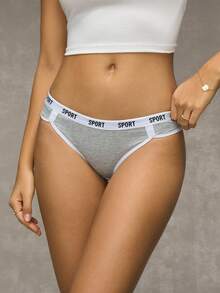 Esseday 3pcs Color-Block Triangle Briefs With Edge Package Sports - Multicolor - View 5