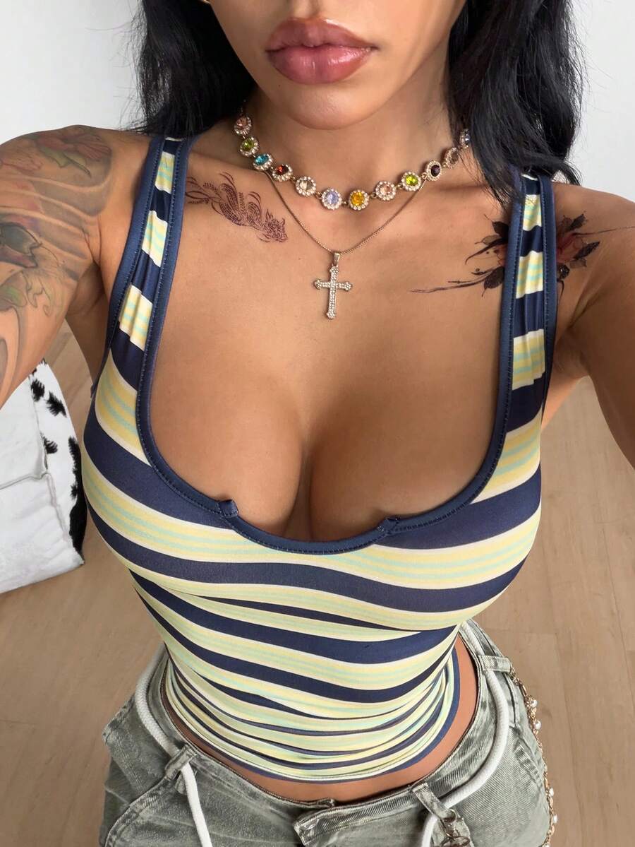 Coolane 女款夏季休閒條紋背心