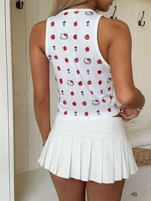 CovetEZ HELLO KITTY AND FRIENDS | SHEIN 休閒簡約圓領貼身女款背心，適合夏季 - 彩色 - 查看 2