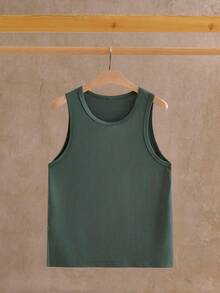EASEVO Men's Plus Size Casual Versatile Solid Color Tank Top - Multicolor - View 6