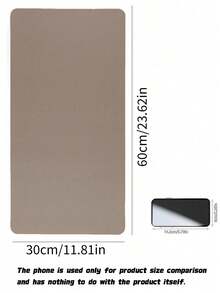 1pc Waterproof And Durable Nail Art Table Mat, Made Of Waterproof And Soft PU Leather, Designed For Studio Tabletops And Foldable Nail Art Armrests. Ideal For Nail Artists In Salons And For Home Use. - dark powder - View 4
