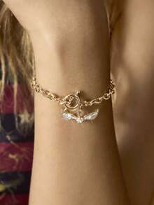 HARRY POTTER X SHEIN Harry 11 飛天金色小球手鍊 - 金色 - 查看 1
