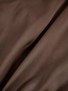 INAWLY Women's Solid Color Hooded Cropped Sweatshirt & Sweatpants 2 Pieces Set - Rust Brown - View 5