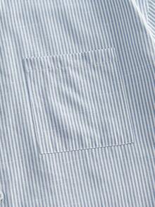 EASEVO Men's Plus Size Summer Casual Striped Shirt - Blue - View 6