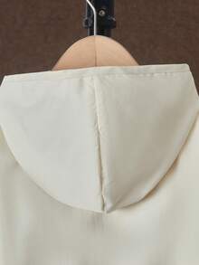 SHEIN 小男孩字母拼接拼色連帽衛衣與工裝褲套裝 - 杏色 - 查看 5
