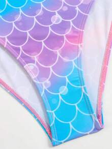 Swim SXY 夏季新款女款沙灘比基尼3件套，包含一件式上衣、漸層編繩細肩帶側綁帶比基尼裙 - 彩色 - 查看 5