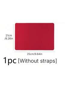 Waterproof And Durable Nail Art Table Mat, Made Of Waterproof And Soft PU Leather, Designed For Studio Tabletops And Foldable Nail Art Armrests. Ideal For Nail Artists In Salons And For Home Use. - bright red - View 11