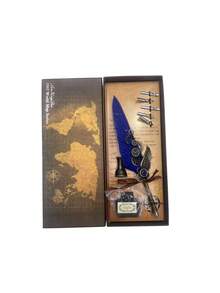 1pc Jubaboz Calligraphy Brush With A Stand And Replaceable Nibs, Feather Pen, Ink, Vintage Dip Pen With Mechanical Gears, Suitable For Office Use - multicolor - View 10