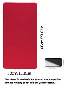 Waterproof And Durable Nail Art Table Mat, Made Of Waterproof And Soft PU Leather, Designed For Studio Tabletops And Foldable Nail Art Armrests. Ideal For Nail Artists In Salons And For Home Use. - bright red - View 4