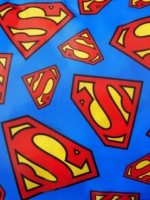 SUPERMAN X SHEIN Logo Printed Polyester Travel Storage Bag, Sorting Organizer, Multiple Sizes Available, - blue-red - View 4
